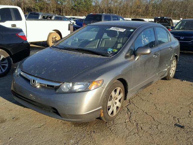 1HGFA16527L134423 - 2007 HONDA CIVIC LX GRAY photo 2