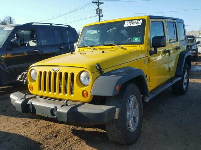 1J8GA39188L618856 - 2008 JEEP WRANGLER U YELLOW photo 2