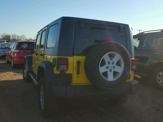 1J8GA39188L618856 - 2008 JEEP WRANGLER U YELLOW photo 3