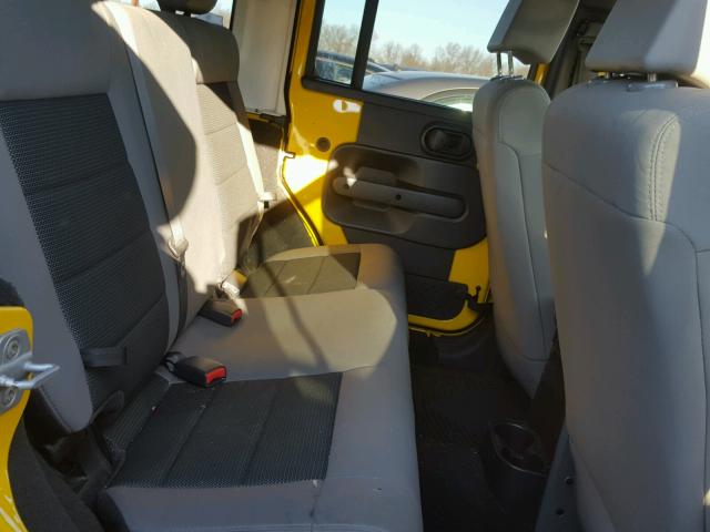 1J8GA39188L618856 - 2008 JEEP WRANGLER U YELLOW photo 6