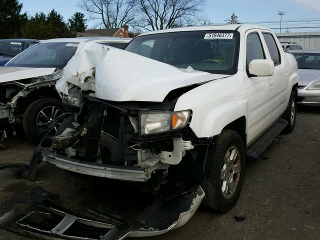 2HJYK16538H511663 - 2008 HONDA RIDGELINE WHITE photo 2