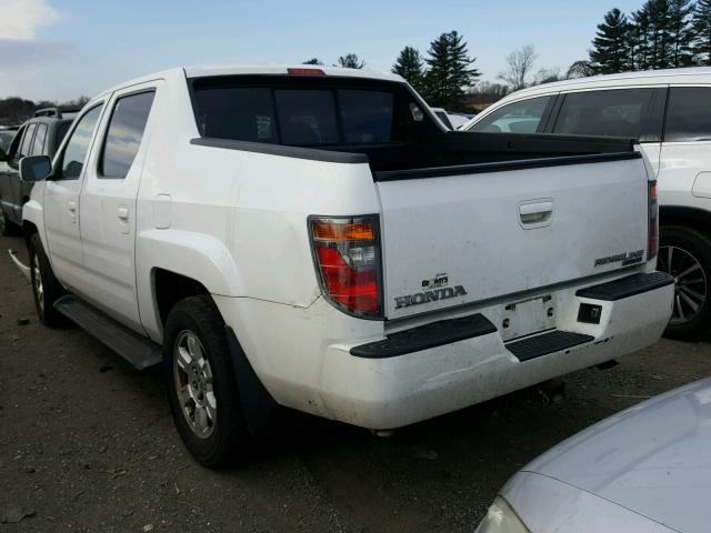 2HJYK16538H511663 - 2008 HONDA RIDGELINE WHITE photo 3