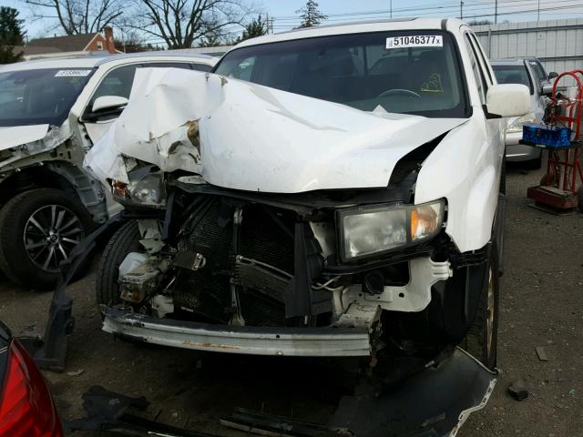 2HJYK16538H511663 - 2008 HONDA RIDGELINE WHITE photo 9