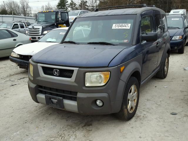 5J6YH28513L002795 - 2003 HONDA ELEMENT EX BLUE photo 2