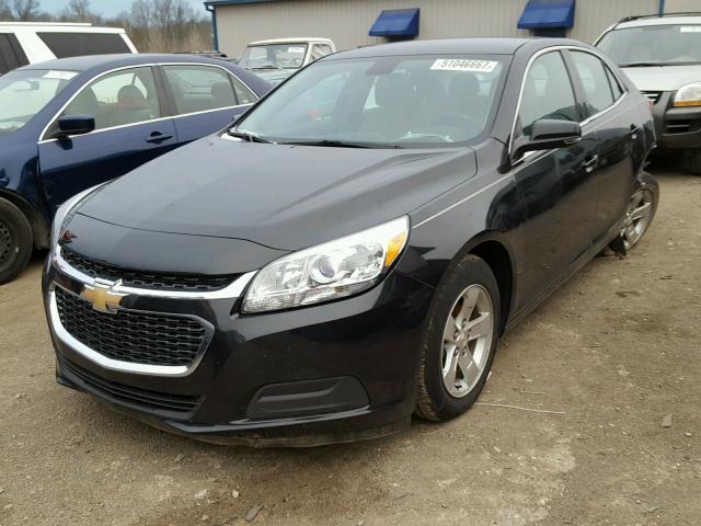 1G11C5SLXFF129944 - 2015 CHEVROLET MALIBU 1LT BLACK photo 2