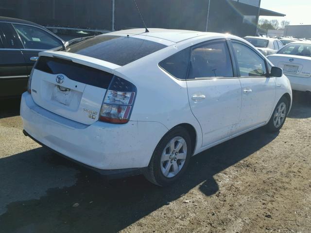 JTDKB20U953009867 - 2005 TOYOTA PRIUS WHITE photo 4