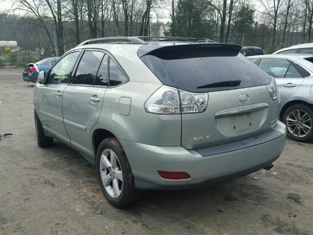 2T2GA31U44C004302 - 2004 LEXUS RX 330 GREEN photo 3