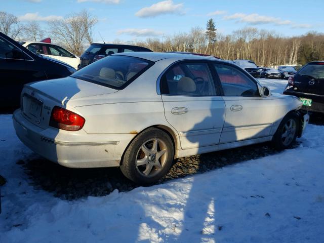 KMHWF35H65A138535 - 2005 HYUNDAI SONATA GLS WHITE photo 4