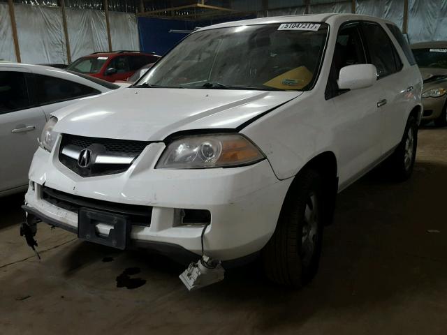 2HNYD18206H518420 - 2006 ACURA MDX WHITE photo 2