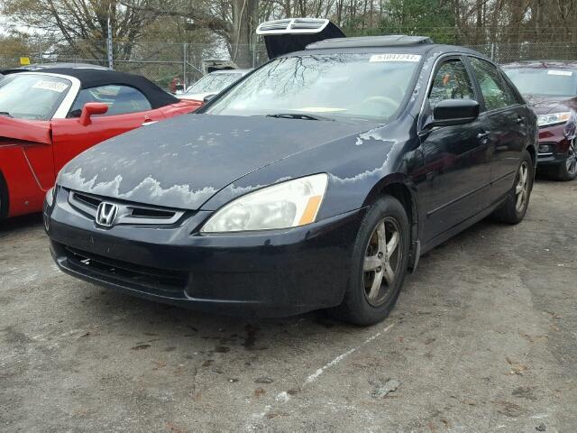 1HGCM56614A043869 - 2004 HONDA ACCORD EX BLACK photo 2