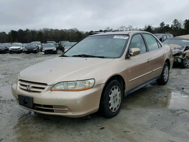 1HGCG56491A012869 - 2001 HONDA ACCORD LX GOLD photo 2