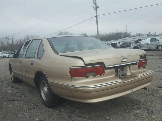 1G1BL52W8SR105567 - 1995 CHEVROLET CAPRICE CL 金色 照片 3