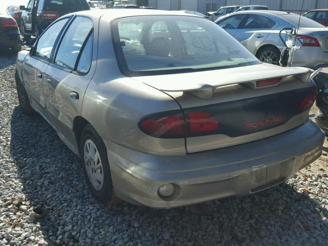 1G2JB524927338328 - 2002 PONTIAC SUNFIRE SE TAN photo 3