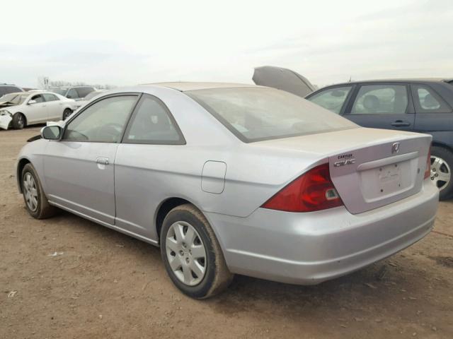 1HGEM22951L081886 - 2001 HONDA CIVIC SI SILVER photo 3