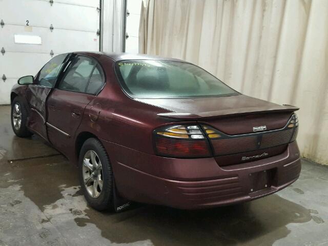 1G2HX52K35U167533 - 2005 PONTIAC BONNEVILLE MAROON photo 3