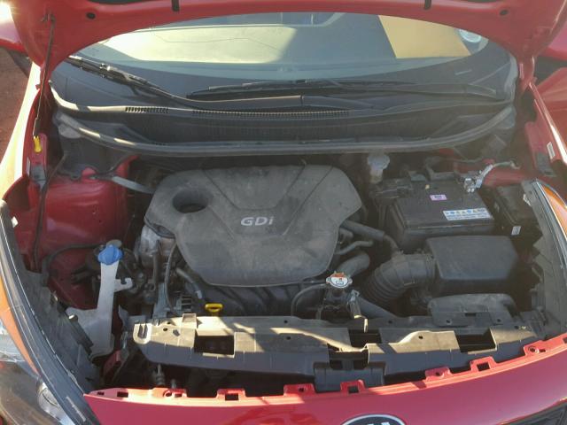 KNADM5A3XF6460216 - 2015 KIA RIO LX Կարմիր լուսանկար 7