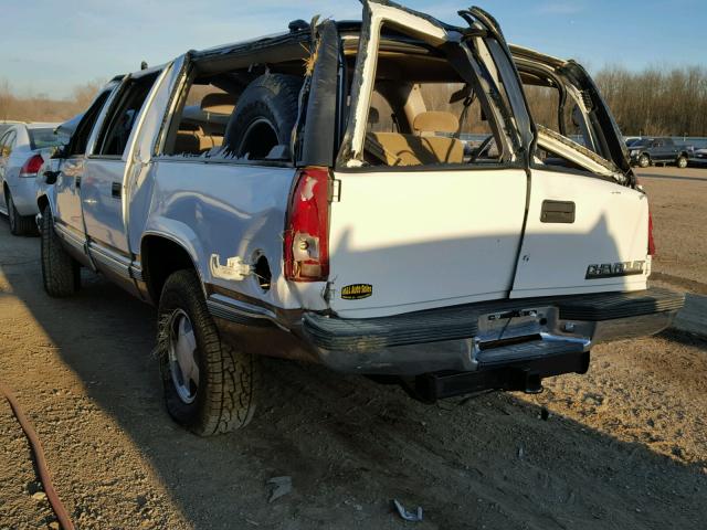 3GNFK16R2TG142504 - 1996 CHEVROLET SUBURBAN K WHITE photo 3