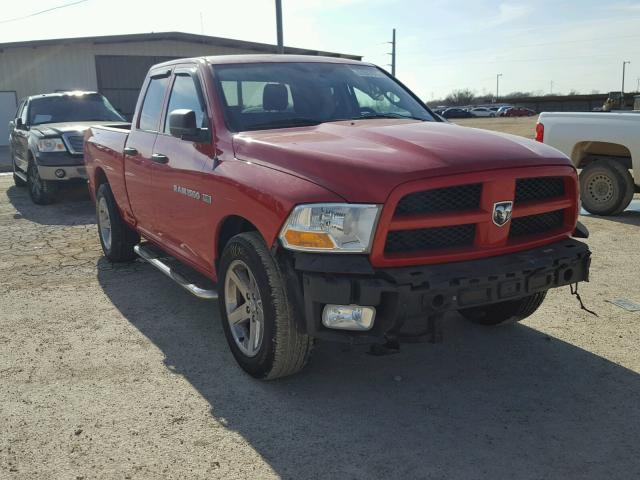 1C6RD6FT7CS138988 - 2012 DODGE RAM 1500 S RED photo 1