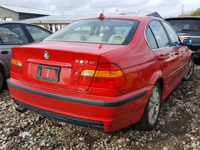 WBAEW53434PN32935 - 2004 BMW 330 XI RED photo 4