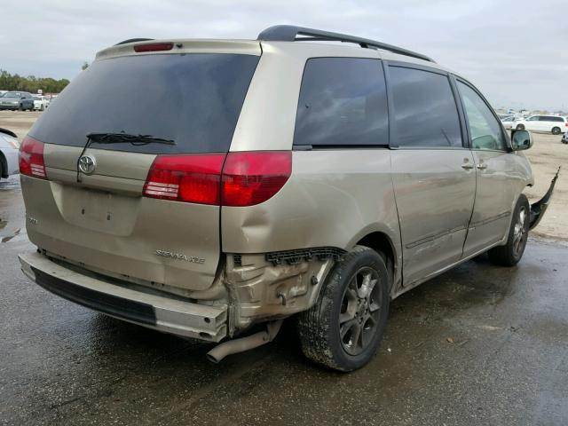 5TDZA22C35S344417 - 2005 TOYOTA SIENNA XLE GOLD photo 4