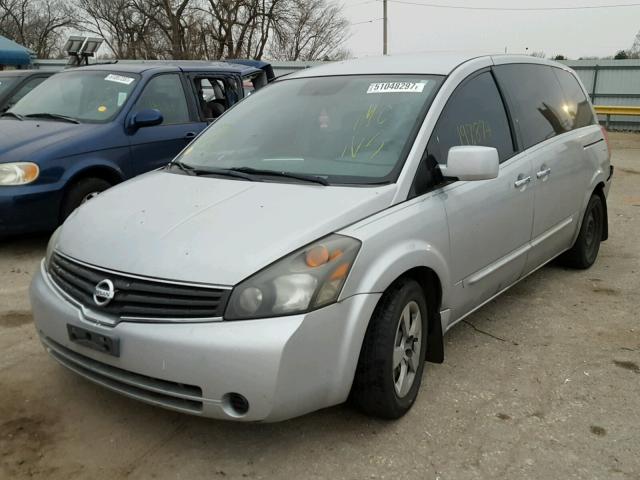 5N1BV28U18N122258 - 2008 NISSAN QUEST S SILVER photo 2