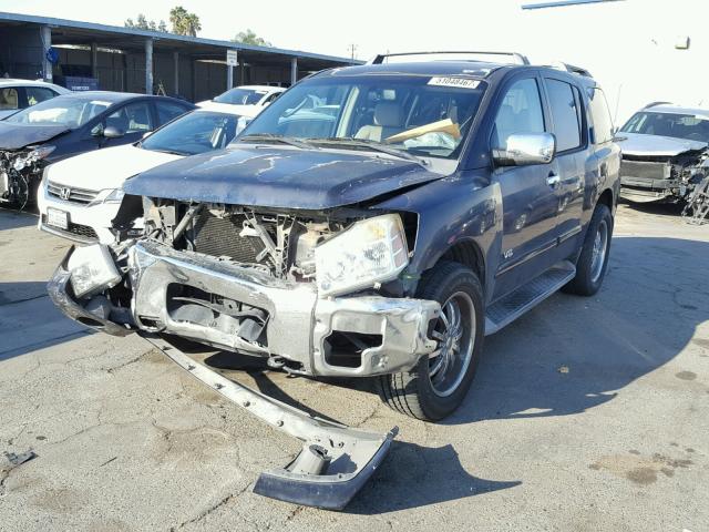 5N1AA08B76N705182 - 2006 NISSAN ARMADA SE BLUE photo 2