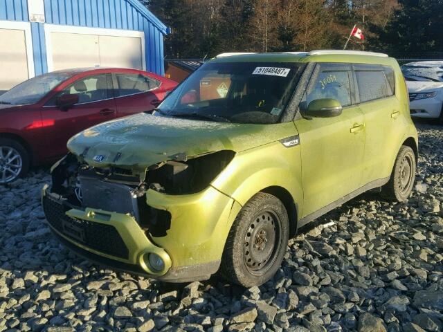 KNDJP3A57F7786312 - 2015 KIA SOUL + GREEN photo 2