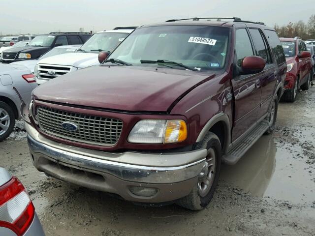 1FMRU17L01LB47951 - 2001 FORD EXPEDITION MAROON photo 2