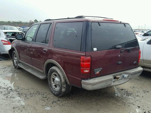 1FMRU17L01LB47951 - 2001 FORD EXPEDITION MAROON photo 3