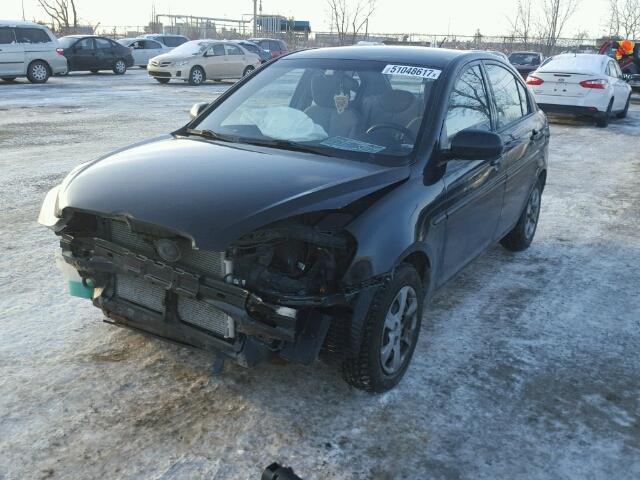 KMHCN4BC9AU481997 - 2010 HYUNDAI ACCENT GLS BLACK photo 2