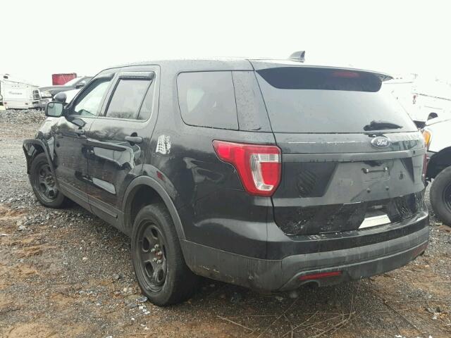 1FM5K8AR3GGC92509 - 2016 FORD EXPLORER P BLACK photo 3