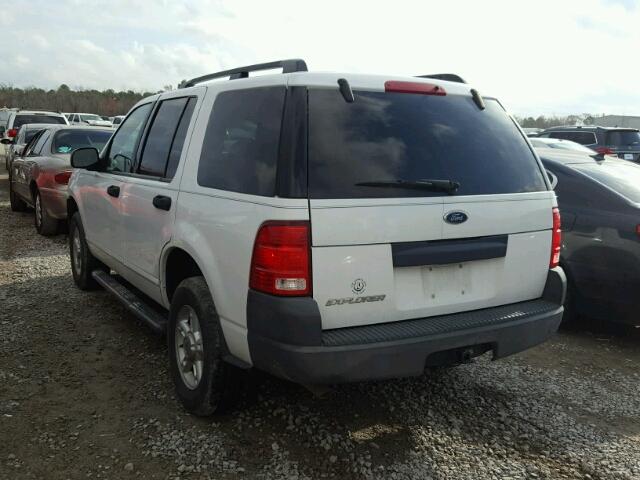 1FMZU62K23UC64715 - 2003 FORD EXPLORER X WHITE photo 3