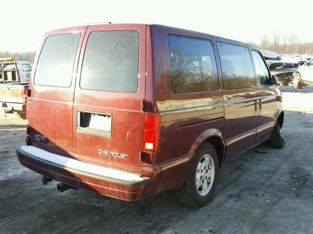 1GNDM19X54B131597 - 2004 CHEVROLET ASTRO MAROON photo 4