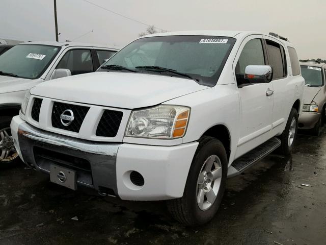 5N1AA08B34N746129 - 2004 NISSAN ARMADA SE WHITE photo 2