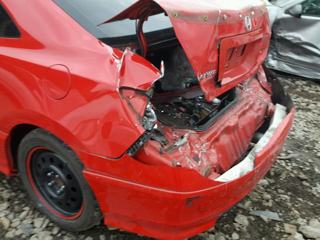 2HGFG11818H505621 - 2008 HONDA CIVIC EX RED photo 9