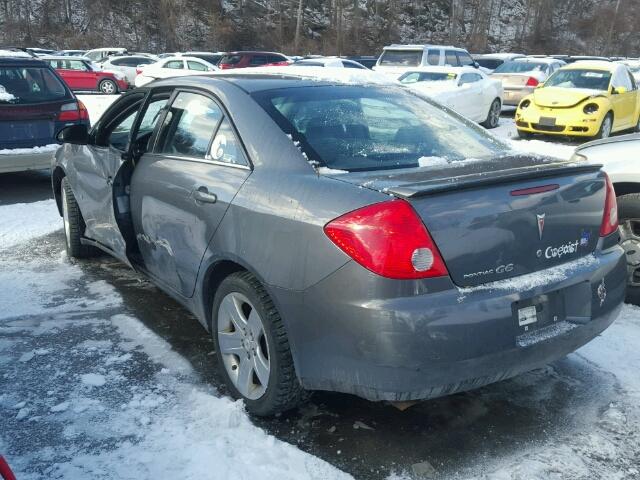 1G2ZG57B284220837 - 2008 PONTIAC G6 BASE GRAY photo 3