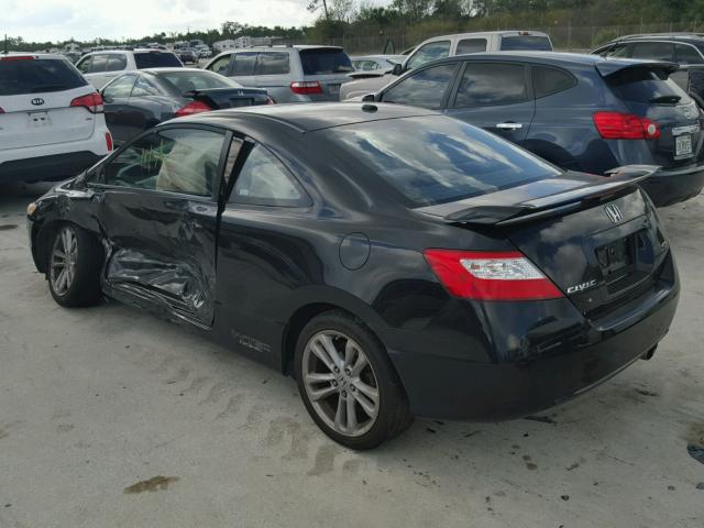 2HGFG21548H705761 - 2008 HONDA CIVIC SI BLACK photo 3