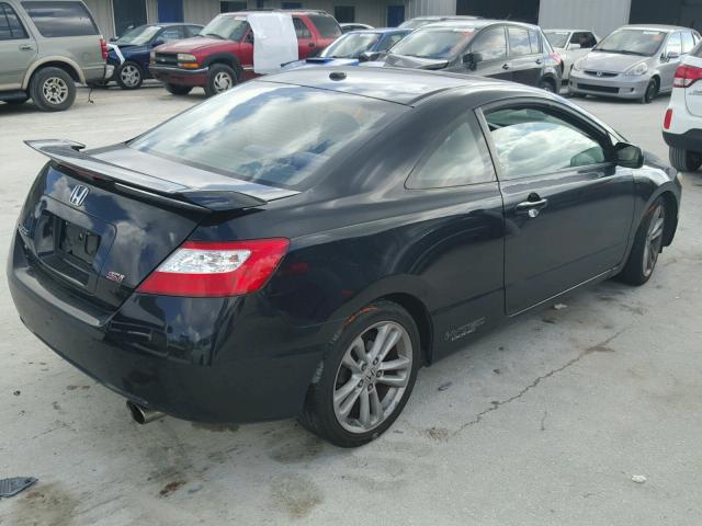 2HGFG21548H705761 - 2008 HONDA CIVIC SI BLACK photo 4