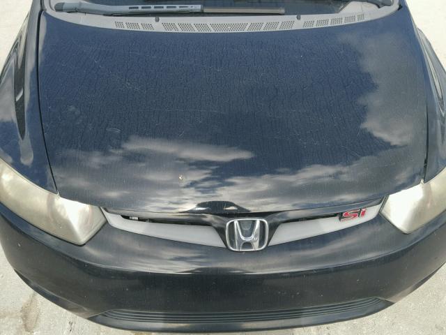 2HGFG21548H705761 - 2008 HONDA CIVIC SI BLACK photo 7