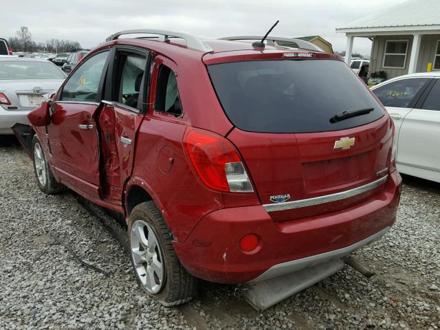 3GNAL3EK0ES677094 - 2014 CHEVROLET CAPTIVA LT RED photo 3