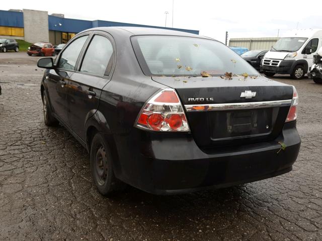 KL1TD56677B143771 - 2007 CHEVROLET AVEO BASE Qara foto 3