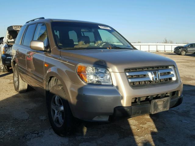 5FNYF28557B000083 - 2007 HONDA PILOT EXL BEIGE photo 1