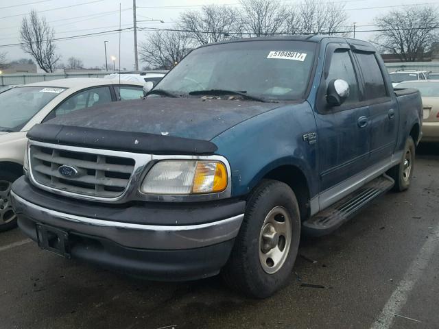 1FTRW07L41KA63324 - 2001 FORD F150 SUPER GREEN photo 2