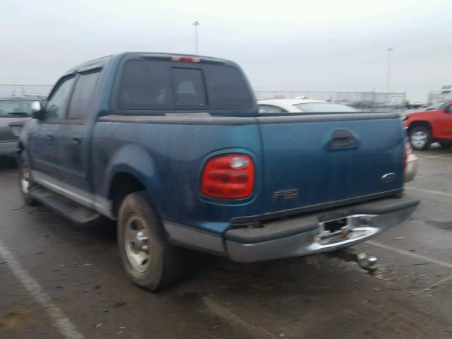 1FTRW07L41KA63324 - 2001 FORD F150 SUPER GREEN photo 3