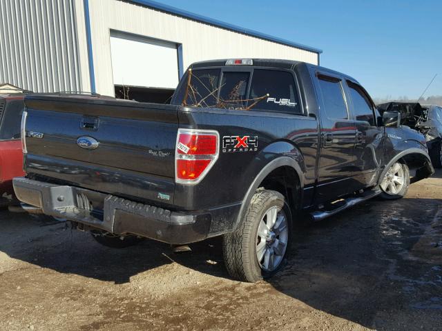 1FTFW1EV5AFA56307 - 2010 FORD F150 SUPER BLACK photo 4