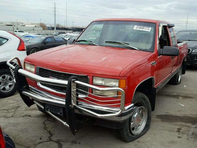 2GTEK19K5S1536492 - 1995 GMC SIERRA K15 RED photo 2