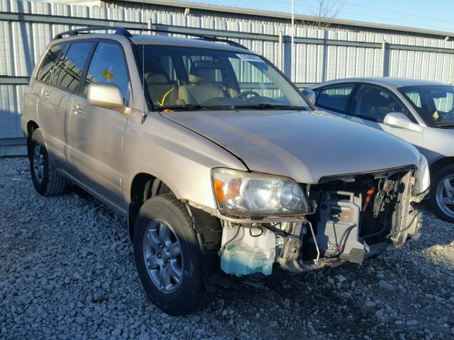 JTEDP21A050048651 - 2005 TOYOTA HIGHLANDER TAN photo 1