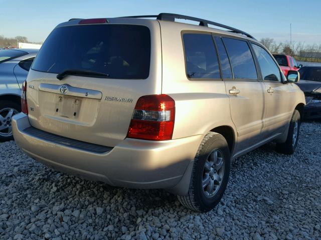 JTEDP21A050048651 - 2005 TOYOTA HIGHLANDER TAN photo 4