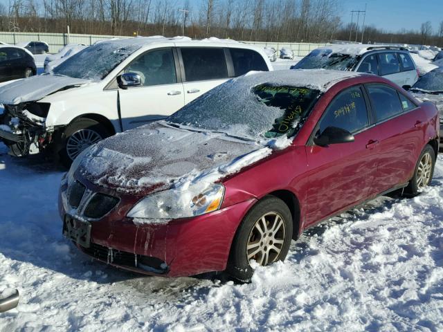 1G2ZG528254113830 - 2005 PONTIAC G6 RED photo 2