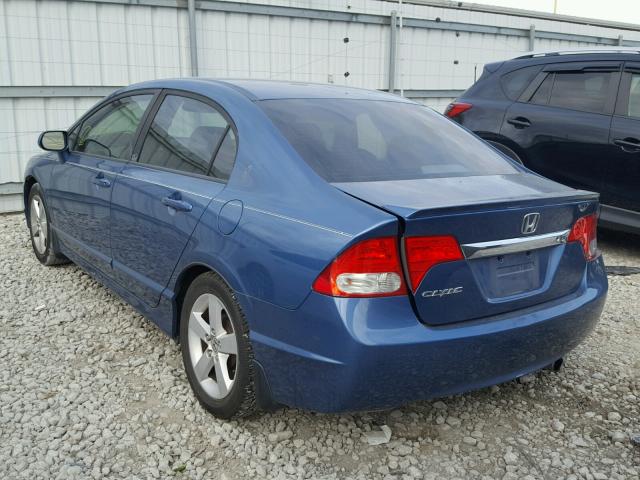 19XFA16669E010965 - 2009 HONDA CIVIC BLUE photo 3